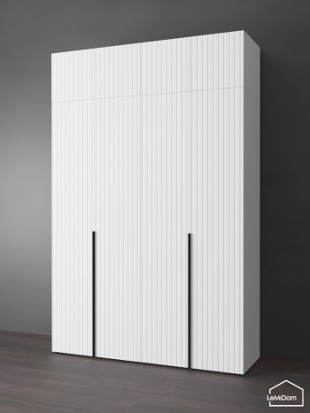 Шкаф с антресолью 1600 мм Linnea MHR-4A-1 2450х1600х510 (Белый-М 11.1.1) в Нижних Сергах - nizhnie-sergi.mebel-e96.ru