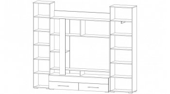 Стенка Леон (Лин) в Нижних Сергах - nizhnie-sergi.mebel-e96.ru