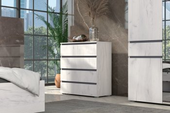 Комод Лиана графит (Зарон) в Нижних Сергах - nizhnie-sergi.mebel-e96.ru | фото
