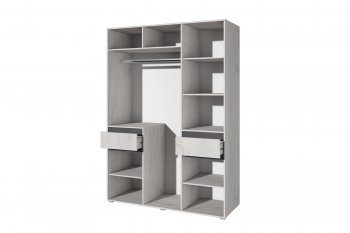 Шкаф 1600 мм Лиана графит (Зарон) в Нижних Сергах - nizhnie-sergi.mebel-e96.ru