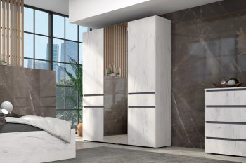 Шкаф 1600 мм Лиана графит (Зарон) в Нижних Сергах - nizhnie-sergi.mebel-e96.ru | фото