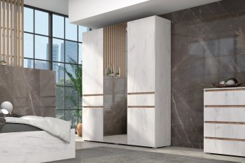 Шкаф 1600 мм Лиана золотой (Зарон) в Нижних Сергах - nizhnie-sergi.mebel-e96.ru | фото