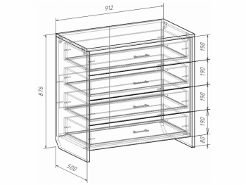 Комод Либерти (Росток) в Нижних Сергах - nizhnie-sergi.mebel-e96.ru