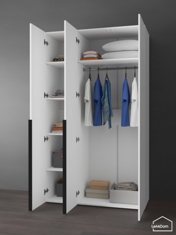 Шкаф Linnea MHR-3-1 2050х1200х510 (Белый-М 11.1.2) в Нижних Сергах - nizhnie-sergi.mebel-e96.ru