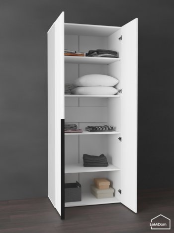Шкаф Linnea MHR-2-2 2050х800х510 (Белый-М 11.1.1) в Нижних Сергах - nizhnie-sergi.mebel-e96.ru