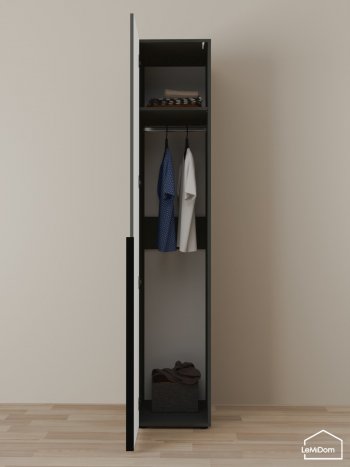 Шкаф Linnea MHR-1 2050х400х510 (Графит-М 11.1.25) в Нижних Сергах - nizhnie-sergi.mebel-e96.ru