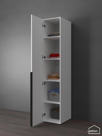 Шкаф Linnea MHR-1-2 2050х400х510 (Белый-М 11.1.1) в Нижних Сергах - nizhnie-sergi.mebel-e96.ru