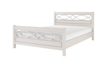 Кровать из массива Лоренса льняной (БМ) в Нижних Сергах - nizhnie-sergi.mebel-e96.ru