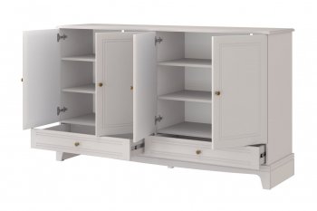 Комод 4 двери 2ящ. Лорето, льняной (БМ) в Нижних Сергах - nizhnie-sergi.mebel-e96.ru