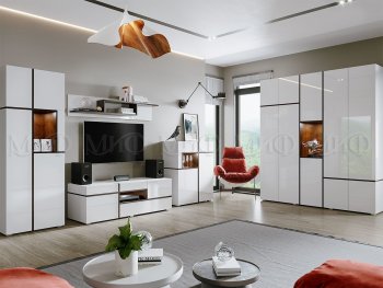 Стенка Мадера модульная (Миф) в Нижних Сергах - nizhnie-sergi.mebel-e96.ru