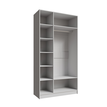 Шкаф Мадрид 1200 мм без зеркала белый (Текс) в Нижних Сергах - nizhnie-sergi.mebel-e96.ru