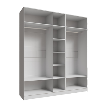 Шкаф Мадрид 2000 мм без зеркала, белый (Текс) в Нижних Сергах - nizhnie-sergi.mebel-e96.ru