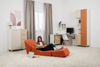 Кресло Марвэл террокотовая (Моби) в Нижних Сергах - nizhnie-sergi.mebel-e96.ru
