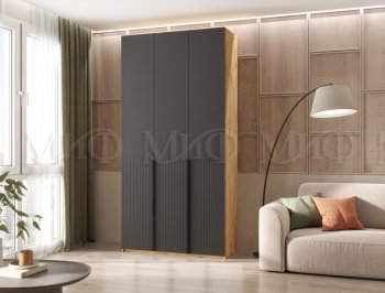 Шкаф 1200 мм Марвэл крафт/графит (Миф) в Нижних Сергах - nizhnie-sergi.mebel-e96.ru