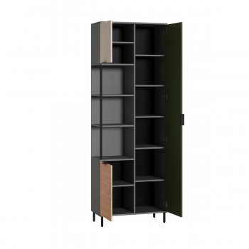 Шкаф комбинированный Марвэл 13.22 сер (Моби) в Нижних Сергах - nizhnie-sergi.mebel-e96.ru
