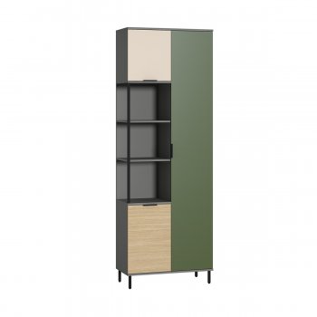 Шкаф комбинированный Марвэл 13.22 сер (Моби) в Нижних Сергах - nizhnie-sergi.mebel-e96.ru