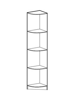 МАШЕНЬКА ПУ 201 угловой скос (0,38х2,02х0,38) в Нижних Сергах - nizhnie-sergi.mebel-e96.ru | фото