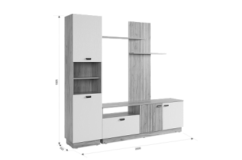 Стенка Моди К1 (Мебельсон) в Нижних Сергах - nizhnie-sergi.mebel-e96.ru