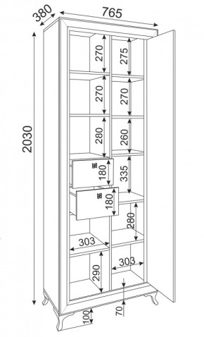 Библиотека Саванна М21 (Риннер) в Нижних Сергах - nizhnie-sergi.mebel-e96.ru