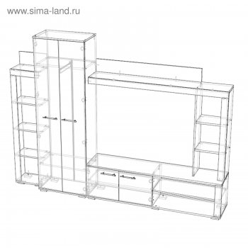 Стенка Монако (Лин) в Нижних Сергах - nizhnie-sergi.mebel-e96.ru