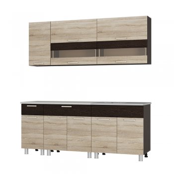 Кухонный гарнитур Монтана 2000 мм (БТС) в Нижних Сергах - nizhnie-sergi.mebel-e96.ru