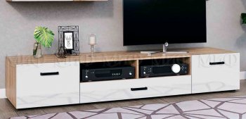 Тумба ТВ Нэнси NEW (2дв.+1ящ.) в Нижних Сергах - nizhnie-sergi.mebel-e96.ru