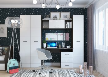 Набор детской мебели Ненси модульный (Гор) в Нижних Сергах - nizhnie-sergi.mebel-e96.ru