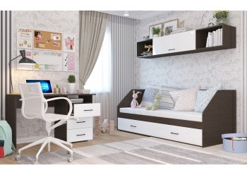 Набор детской мебели Ненси модульный (Гор) в Нижних Сергах - nizhnie-sergi.mebel-e96.ru
