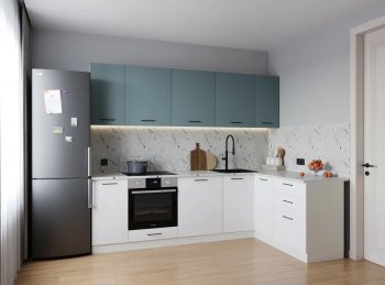 Кухонный гарнитур угловой Ниагара МДФ/ЛДСП 2600*1600 мм (Санвут) в Нижних Сергах - nizhnie-sergi.mebel-e96.ru