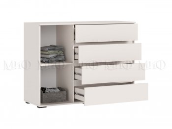 Комод 1 дверь 4 ящика (1200) Норд, кашемир (Миф) в Нижних Сергах - nizhnie-sergi.mebel-e96.ru
