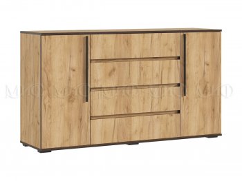 Комод 2 двери 4 ящика (1600) Норд, крафт (Миф) в Нижних Сергах - nizhnie-sergi.mebel-e96.ru