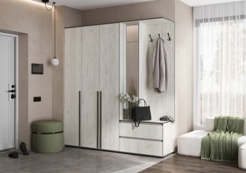 Прихожая Норд+Шкаф 1200, крафт белый (Миф) в Нижних Сергах - nizhnie-sergi.mebel-e96.ru