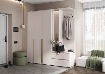 Прихожая Норд+Шкаф 1200, кашемир (Миф) в Нижних Сергах - nizhnie-sergi.mebel-e96.ru