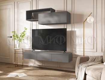 Стенка Норд-2 графит (Миф) в Нижних Сергах - nizhnie-sergi.mebel-e96.ru