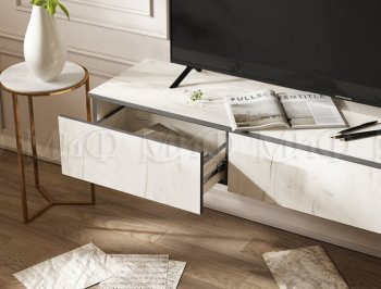 Стенка Норд-2 дуб крафт белый (Миф) в Нижних Сергах - nizhnie-sergi.mebel-e96.ru