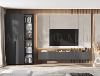 Стенка Норд графит (Миф) в Нижних Сергах - nizhnie-sergi.mebel-e96.ru