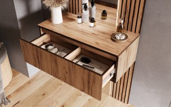 Шкаф 800+Тумба с зеркалом Норд (Миф) в Нижних Сергах - nizhnie-sergi.mebel-e96.ru