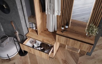 Шкаф 800+Тумба с зеркалом Норд (Миф) в Нижних Сергах - nizhnie-sergi.mebel-e96.ru