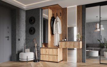 Прихожая+Тумба с зеркалом Норд (Миф) в Нижних Сергах - nizhnie-sergi.mebel-e96.ru