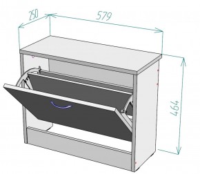 Обувница W1 (Белый) в Нижних Сергах - nizhnie-sergi.mebel-e96.ru