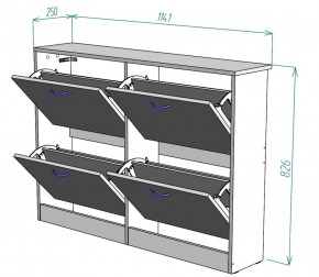 Обувница W11 (Белый) в Нижних Сергах - nizhnie-sergi.mebel-e96.ru