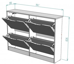 Обувница W12 (Белый) в Нижних Сергах - nizhnie-sergi.mebel-e96.ru