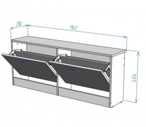 Обувница W19 (Белый) в Нижних Сергах - nizhnie-sergi.mebel-e96.ru