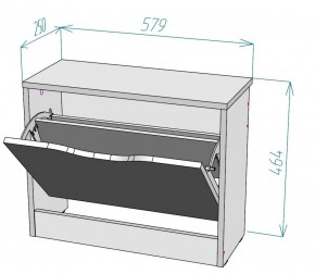 Обувница W2 (ДВ) в Нижних Сергах - nizhnie-sergi.mebel-e96.ru