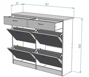 Обувница W25 (Белый) в Нижних Сергах - nizhnie-sergi.mebel-e96.ru