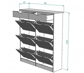 Обувница W28 (Белый) в Нижних Сергах - nizhnie-sergi.mebel-e96.ru