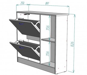 Обувница W29 (Белый) в Нижних Сергах - nizhnie-sergi.mebel-e96.ru