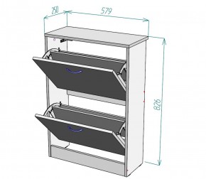 Обувница W3 (ЯШС) в Нижних Сергах - nizhnie-sergi.mebel-e96.ru