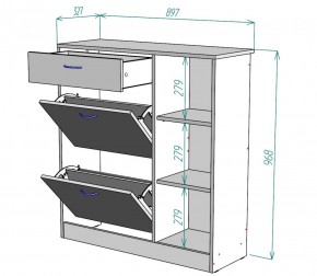 Обувница W33 (Белый) в Нижних Сергах - nizhnie-sergi.mebel-e96.ru