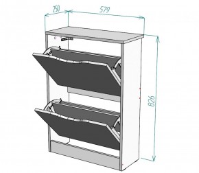 Обувница W4 (Белый) в Нижних Сергах - nizhnie-sergi.mebel-e96.ru